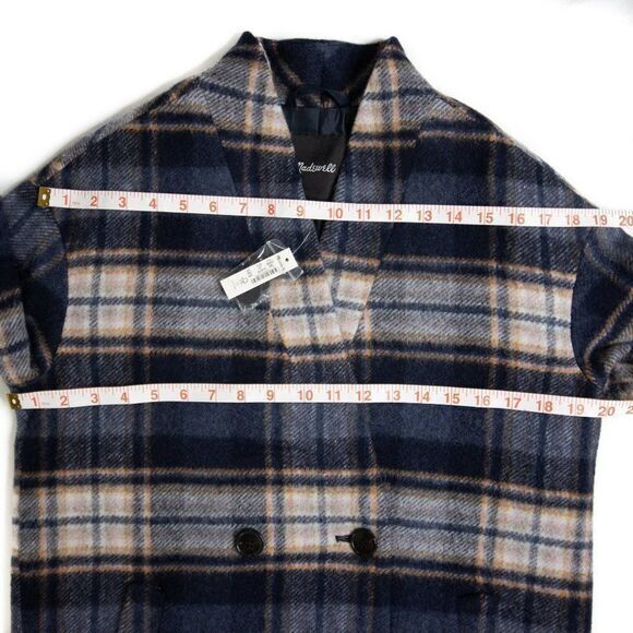 Madewell Plaid Scarf Coat, wool blend Coat, wool - Picture 16 of 16